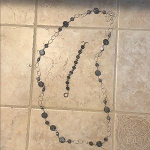 Stone necklace with matching bracelet